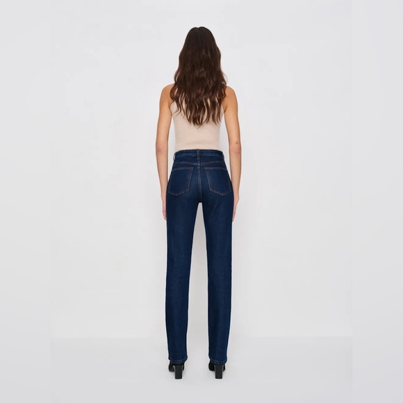 NWT Reformation Jax Stretch High Rise Straight Jeans‎ in Seneca in Size 30 - Picture 2 of 13